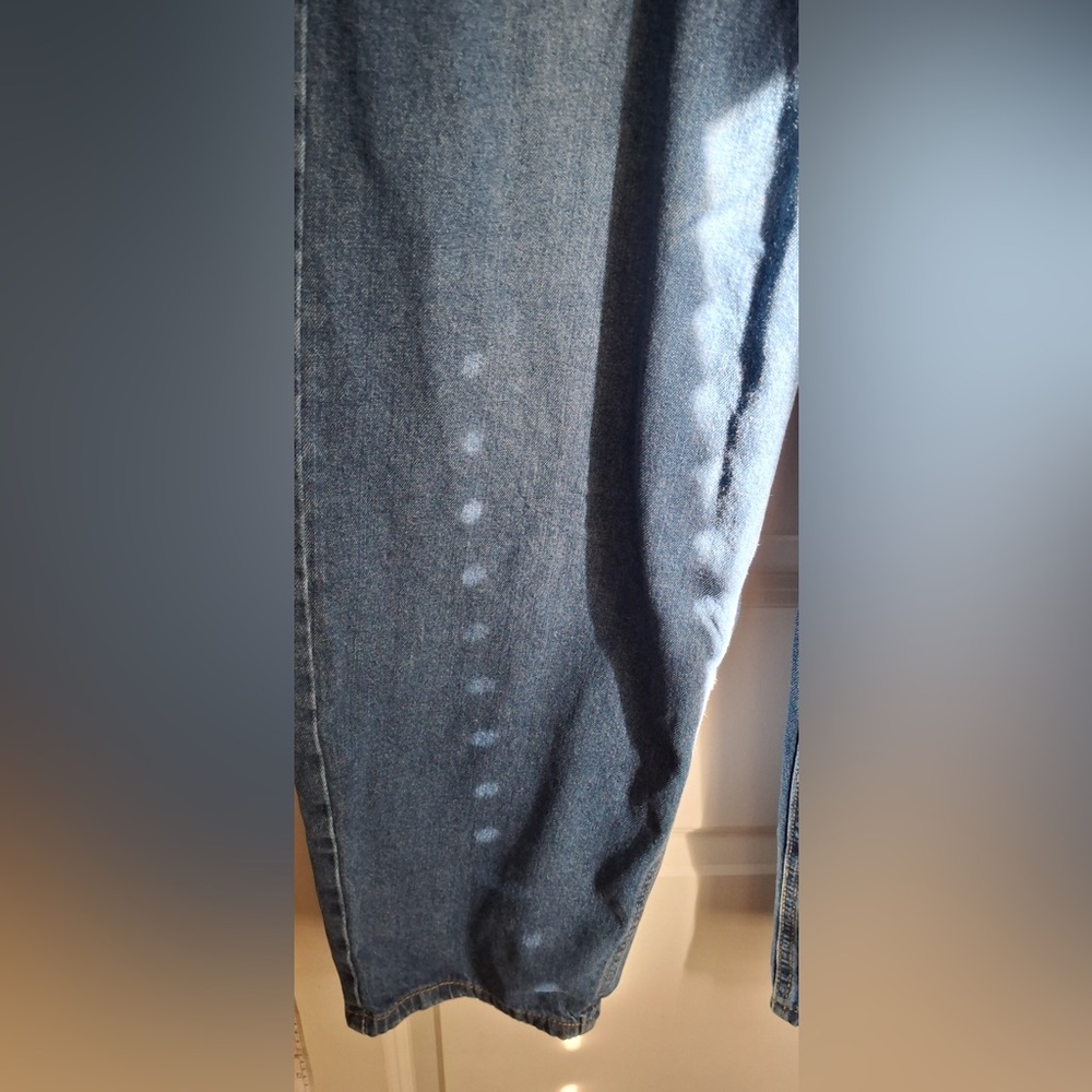 Indigo rain barrel Blue Denim Jeans sz 7 casual school office boho - Picture 5 of 8